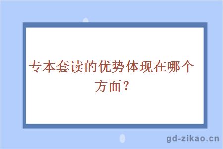 专本套读的优势体现在哪个方面？